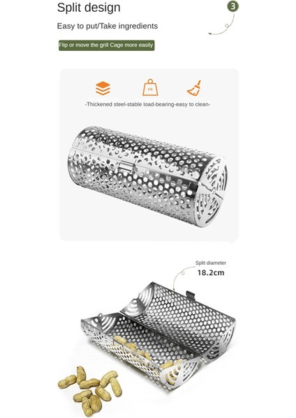 Açık Bekü Tekerlekli Izgara Sepeti Bekü Ağı Tüp Izgara Sepeti Izgara Açık Bekü Izgarası Seyahat Kamp Piknik Küçük (Yurt Dışından) fiyatları