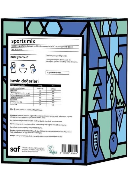 Sports Mix 10 X 30 gr Saşe fiyatları