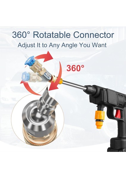 Hızlı Pivot Bağlantı Parçası Aparatı + 7 Basınçlı Yı Makinesi Nozul Ucu, 360° Dönüş Açısı ile 1/4 Inç Hızlı Bağlantı Parçası (Yurt Dışından) modelleri