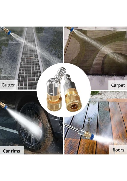 Hızlı Pivot Bağlantı Parçası Aparatı + 7 Basınçlı Yı Makinesi Nozul Ucu, 360° Dönüş Açısı ile 1/4 Inç Hızlı Bağlantı Parçası (Yurt Dışından) indirimleri