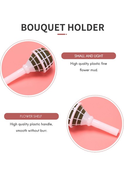 Düğün Gelin Çiçek Dıy Için 12 Parça Çiçek Köpük Buket Vecize Tutucu (Yurt Dışından) modelleri