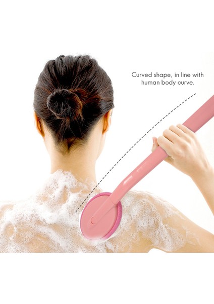 2 Pembe ve Mavi Sırt Masajı ve Masaj Banyo Fırçası Kolay Losyon Aplikatörü, Ekstra Uzun Sap, Vücut Bakımı Için Harika (Yurt Dışından) fırsatları