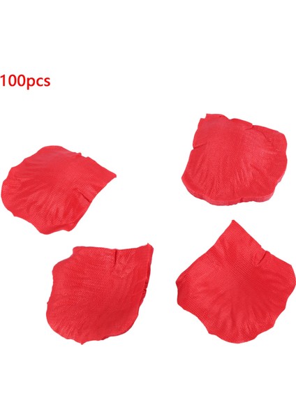 Düğün Dekorasyonu Için 100 Adet Gül Yaprakları Yapay Çiçekler - Kademeli Kırmızı (Yurt Dışından)