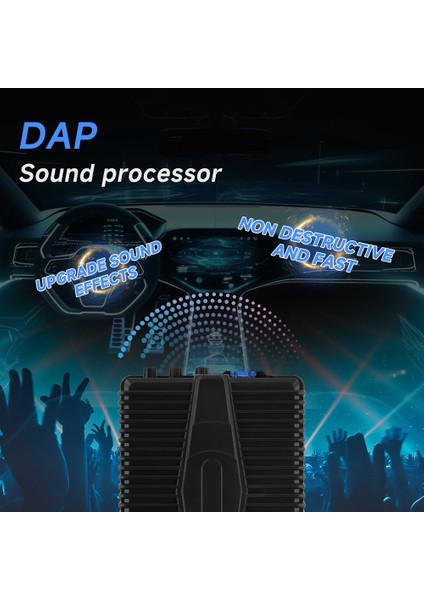 Araba Amfisi Hi-Fi Amfisi Ses Dijital Ses Işlemcileri Araba Hoparlörü Güç Subwoofer Araba Stereo Amfisi (Yurt Dışından) fırsatları