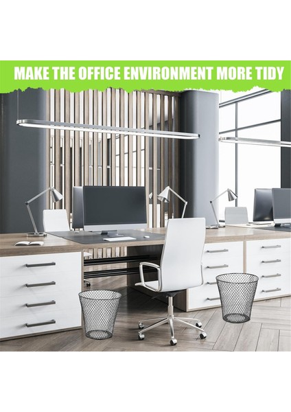 Yuvarlak Çöp Sepeti, Tel Örgü Masa Metal Çöp Kutusu Geri Dönüşüm Çöp Kutusu Çöp Konteyneri Yatak Odası Ofis Için (10 Adet) (Yurt Dışından) fiyatları