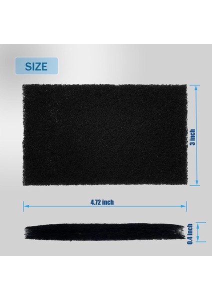 12'li Paket Çöp Kutusu Emici Filtreler, Çöp Kutuları Için Aktif Kömür Arındırıcı Koku Giderici, Kompost Kovaları-Dikdörtgen (Yurt Dışından) modelleri