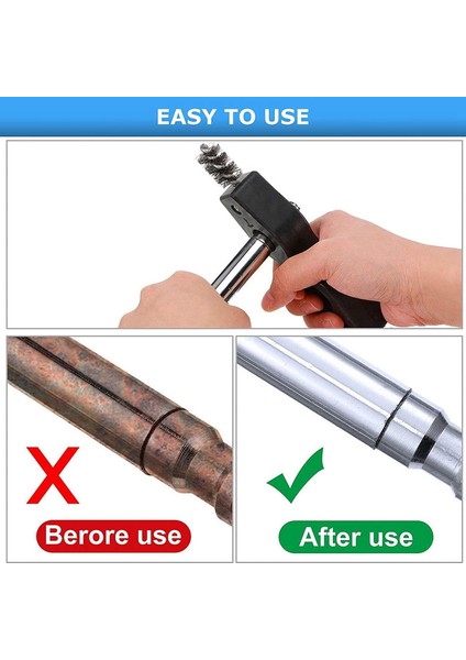 4 Adet Bakır Boru Fırçaları, Boru Temizleme Aleti Bakır Boru Temizleme Aleti Bağlantı Fırçaları Bakır Boru, Sıhhi Tesisat Için (Yurt Dışından) fırsatları