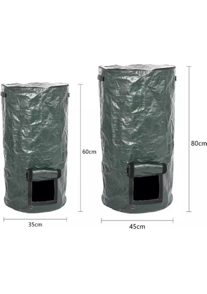 Yeni Fermantasyon Su Geçirmez Çanta Gübre Kompost Mutfak Atık Torbaları Kavun Yaprakları Gübre 35 x 60 cm (Yurt Dışından) fiyatları