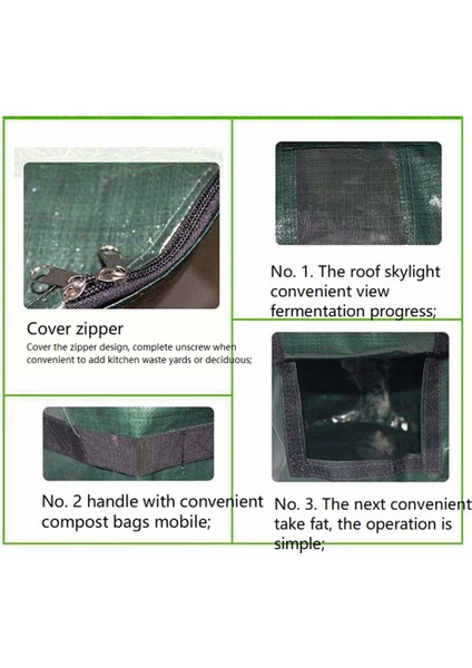 Yeni Fermantasyon Su Geçirmez Çanta Gübre Kompost Mutfak Atık Torbaları Kavun Yaprakları Gübre 35 x 60 cm (Yurt Dışından) fırsatları