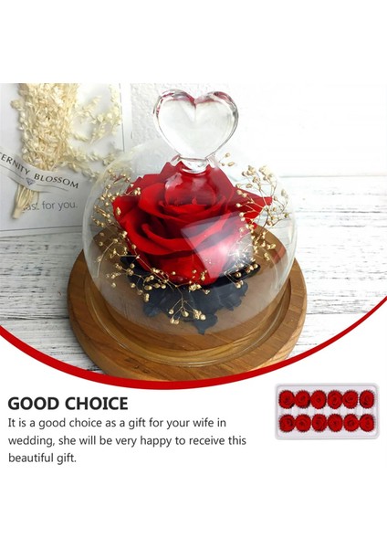 6 Adet Korunmuş Yaşam Çiçeği 5-6 cm Gül Baş Düğün Partisi Dekorasyonu Sevgili Anneler Günü Dıy El Yapımı Hediye Çiçekler, E (Yurt Dışından) modelleri