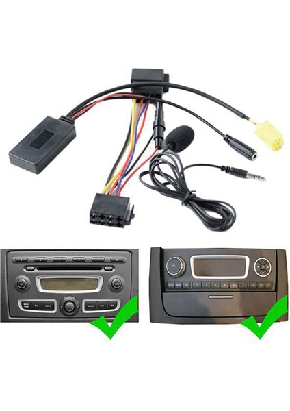 6pin Araba Bluetooth Ses Adaptörü Mıc Handsfree Aux Kablosu Alfa Romeo 159 Fiat 500 Lancıa Musa Benz Smart Fortwo 451 (Yurt Dışından) indirimleri