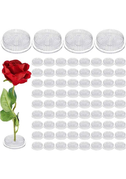 Plastik Çiçek Kurbağa Pin Tutucu Çiçek Aranjör Kurbağa Japon Süslemeleri Çiçek Sabit Araçlar Çiçek Aranjmanı 4 Adet (Yurt Dışından)