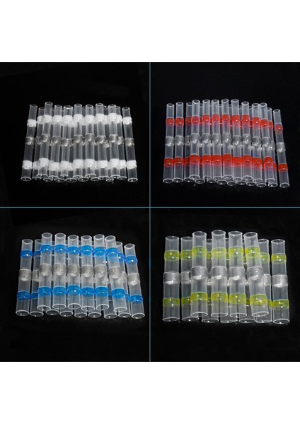 140 Adet Lehim Mühür Tel Konnektörleri, Isıyla Daralan Butt Tel Konnektörleri, Çok Amaçlı Elektrik Terminal Kiti, Otomatik Deniz (Yurt Dışından)