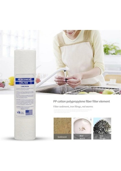 10 Adet Evrensel Su Filtresi Pp Pamuk Filtre Kartuşu Tortu Su Filtreleri Polipropilen Malzeme, 1 Mikrometre (Yurt Dışından) fırsatları