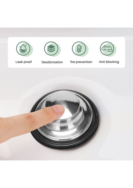 3/8 Inç Mutfak Lavabo Tıpası Paslanmaz Çelik Çöp Imha Fişi Mutfak Lavabo Fişi Standart Mutfak Drenaj Boyutuna Uygun (Yurt Dışından) fırsatları