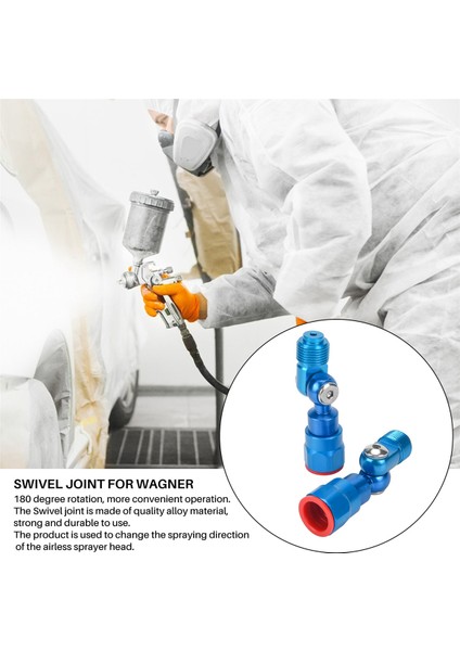 2 Adet 7/8 Inç F-7/8 Inç M Havasız Sprey Makinesi Döner Bağlantı Adaptörü Gümüş Döner Bağlantı Wagner/graco Boya Püskürtücü Için (Yurt Dışından) fırsatları