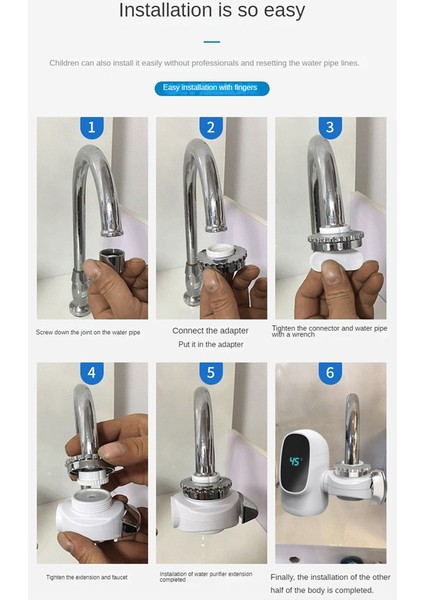 3000W Anında Elektrikli Sıcak Su Isıtıcı Musluk Dijital Ekran Isıtma Musluk Suyu Isıtıcı Banyo Musluk Için Abd Plug (Yurt Dışından) fiyatları