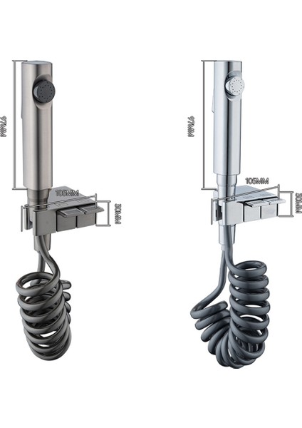 Çok Fonksiyonlu Tuvalet Bide Duş Bataryası El Bide Tuvalet Püskürtme Seti Prinç Musluk Soğuk Su Tuvalet -C (Yurt Dışından)