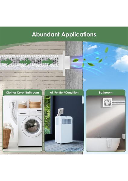 Kurutma Makinesi Havalandırma Duvar Plakası Hortumlu (4 Inç 8 Ayak), Büküm Kilidi Kurutma Makinesi Havalandırma Bağlantı Kiti, 4 Inç Kurutma Makinesi Kanal Bağlantı Flanşı A (Yurt Dışından) modelleri