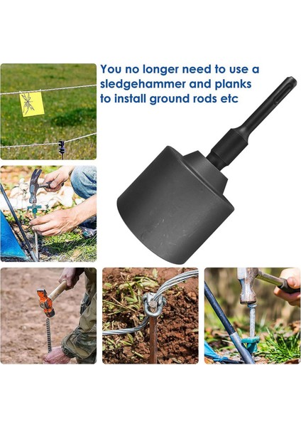 Sds Plus T-Direk Topraklama Çubuğu Sürücüsü, 65MM Matkap Ucu Sürücüsü, Döner Çekiç Matkap Topraklama Çubukları Için Çekiç Matkap Çubuğu Dönüştürücüsü (Yurt Dışından) modelleri