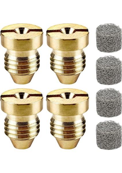 Köpük Topu ve Köpük Yapıcı Için 1,1 mm Delik, Kar Köpük Üfleyici Için Üniversal Dişli Nozul Uçları ve Ağ Filtresi, 4'lü Paket (Yurt Dışından)