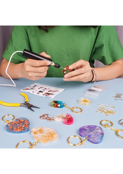 74 Adet Elektrikli Reçine Matkap Setleri, 3 Çeneli Kelepçeli, Daha Büyük Bir Delme Aralığına Uygulanabilir (0-3mm), Anahtarlık Yapma Seti (Yurt Dışından) fırsatları