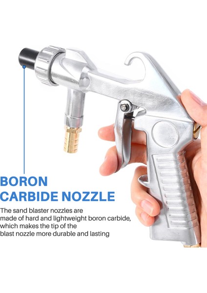 Pas Tozu Için Hava Kumlama Kumlama Aletleri Bor Karbür Nozulu (8mm) Kum Blaster Hava Aracını Kaldır (Yurt Dışından) indirimleri
