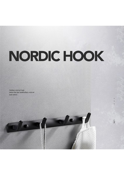 Duvar Için Anahtarlık, Duvar Dekorasyonu Için Siyah Duvar Kancaları, Ofis Koridor Fuaye Mutfak Banyo-A Için Uygun (Yurt Dışından) indirimleri