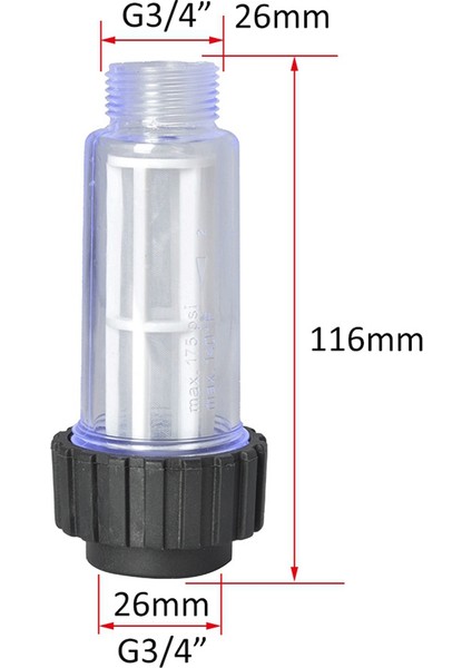 Stihl Için 2 Adet G3/4 Yüksek Basınçlı Temizleyici Filtre (Yurt Dışından) modelleri