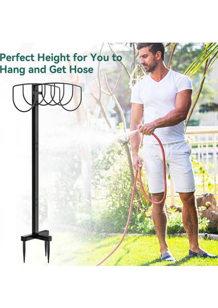 Bahçe Su Hortumu Tutucu-Çıkarılabilir Hortum Tutucu Standı Ağır Hizmet Tipi Metal Hortum Askısı, Bahçe Hortumu Tutucu Depolama Hortumu Rafı (Yurt Dışından) fiyatları