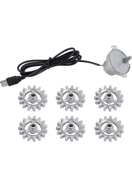 Otomatik Rotisserie Izgara Araçları Metal Bekü Döner Çerçeve Dişli USB Kablosu ile Motor Dıy Otomatik Döner Çerçeve Alet Seti (Yurt Dışından)