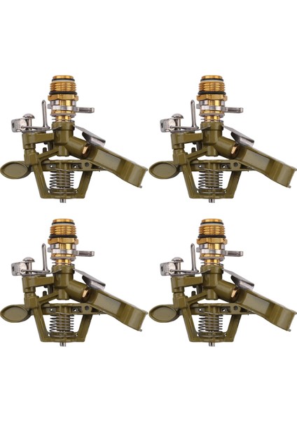 4 Adet 1/2 Inç Ağır Darbeli Yağmurlama Kafası Sulama Için Mükemmel Büyük Bahçeler Hortum Ucu Sprinkler Sulama Araçları (Yurt Dışından)
