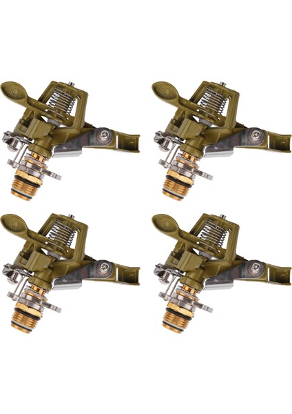 4 Adet 1/2 Inç Ağır Darbeli Yağmurlama Kafası Sulama Için Mükemmel Büyük Bahçeler Hortum Ucu Sprinkler Sulama Araçları (Yurt Dışından) fiyatları