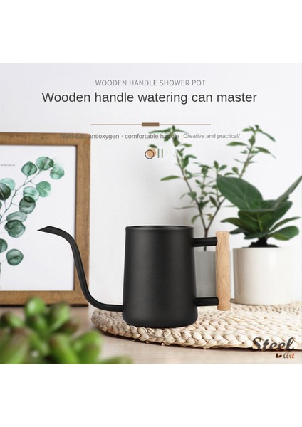 Sulama Kovası Iç Mekan Bitkileri, 35 OZ/1000 ml Metal Paslanmaz Çelik Sulama Kabı, Kapalı Ev Için Uzun Borulu Siyah (Yurt Dışından) fiyatları