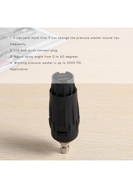 Ayarlanabilir Basınçlı Yı Nozulu Uçları, Değişken Püskürtme Deseni, 1/4 Inç Hızlı Bağlantı Fişi, 3000 Psı (Yurt Dışından) fırsatları