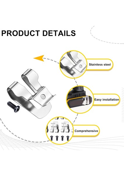 Ryobi Için 8 Adet Kemer Klipsi, Ryobi ve Ridgid Için Vidalı Kemer Kancası 18 Volt Araçları 633586002, Ryobi Makita Dewalt Için (Yurt Dışından) modelleri