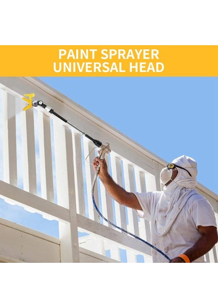 Havasız Püskürtme Tabancası Evrensel Dönme Açısı 7/8ın F-7/8ın M Döner + 517 Meme ve Meme Koruyucu Koltuk, Boyama Yardım Seti D (Yurt Dışından) modelleri