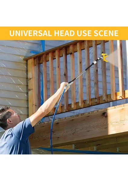 Havasız Püskürtme Tabancası Evrensel Dönme Açısı 7/8ın F-7/8ın M Döner + 517 Meme ve Meme Koruyucu Koltuk, Boyama Yardım Seti D (Yurt Dışından) fırsatları