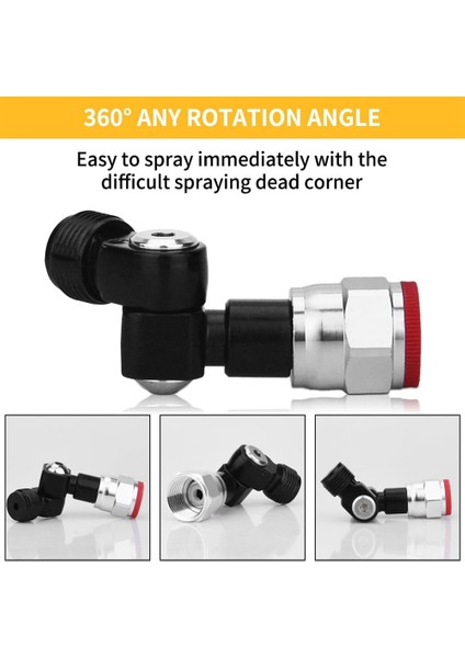 Havasız Püskürtme Tabancası Evrensel Dönme Açısı 7/8ın F-7/8ın M Döner + 517 Meme ve Meme Koruyucu Koltuk, Boyama Yardım Seti D (Yurt Dışından) indirimleri