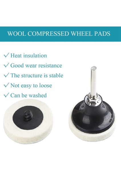 16 Adet 2 Inç Kumaş Disk Cilalama Parlatma Pedleri Tekerlekler Disk Tutucu 1/4 Inç Şaftlı Temizleme Cilalama Zımparalama (Yurt Dışından) indirimleri