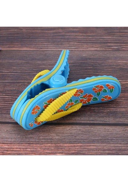 4'lü Paket Plaj Havlusu Klipsi Plastik, Sevimli Terlik Şezlong Plaj Mandalı, Tatil, Plaj, Havuz Için Büyük Boy Çamaşır Mandalı (Yurt Dışından) fırsatları