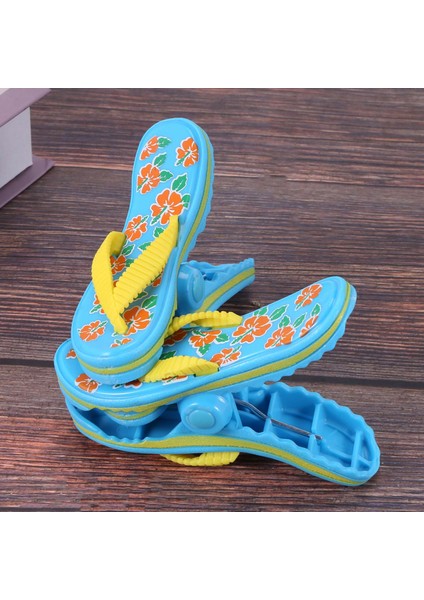 4'lü Paket Plaj Havlusu Klipsi Plastik, Sevimli Terlik Şezlong Plaj Mandalı, Tatil, Plaj, Havuz Için Büyük Boy Çamaşır Mandalı (Yurt Dışından) indirimleri