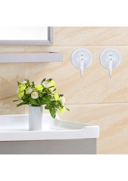 Ev Gardırop Beyaz Plastik 7cm Dia Vantuz Tek Kanca Duvar Askıları (Yurt Dışından) fırsatları