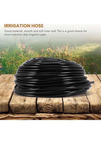 50M Sulama Borusu Hortum Borusu 4/7mm Hortum Damla Bahçe Sulama Sistemi (Yurt Dışından) fırsatları