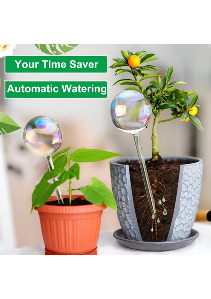 Kapalı Bitkiler Için 4 Adet Bitki Gökkuşağı Sulama Küreleri, Tatil, Seyahat, Kendiliğinden Sulama Kazıkları Için Bitkiler Için Su Ampulleri (Yurt Dışından) fırsatları
