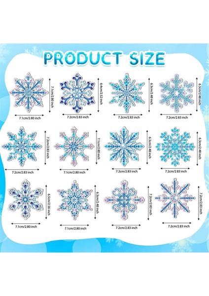 12 Adet Dıy Elmas Boyama Kar Tanesi Anahtarlık Ayraç Malzeme Seti Elmas Mozaik El Sanatları Setleri El Yapımı Kolye, B (Yurt Dışından) modelleri