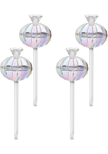 Bitki Sulama Ampulleri Bitki Sulama Küreleri Cam Kaktüs Kendiliğinden Sulama Saksısı Iç ve Dış Mekan Bitkileri Için 4'lü Paket (Yurt Dışından)