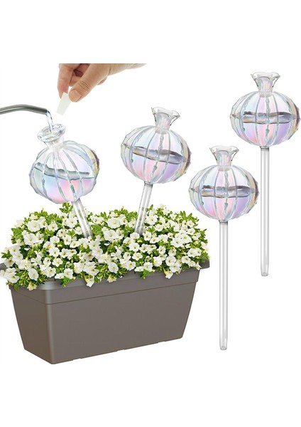 Bitki Sulama Ampulleri Bitki Sulama Küreleri Cam Kaktüs Kendiliğinden Sulama Saksısı Iç ve Dış Mekan Bitkileri Için 4'lü Paket (Yurt Dışından) fiyatları