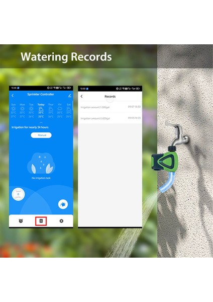 Zigbee Sulama Doodle Akıllı Tek Yönlü Bahçe Sulama Zamanlayıcı Çok Işlevli Kullanışlı Sulama B (Yurt Dışından) fiyatları