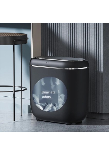 14L Otomatik Sensörlü Çöp Kutusu Elektrikli Temassız Akıllı Çöp Kutusu Mutfak Banyo Su Geçirmez Kova Çöp Kapağı (Yurt Dışından) fırsatları